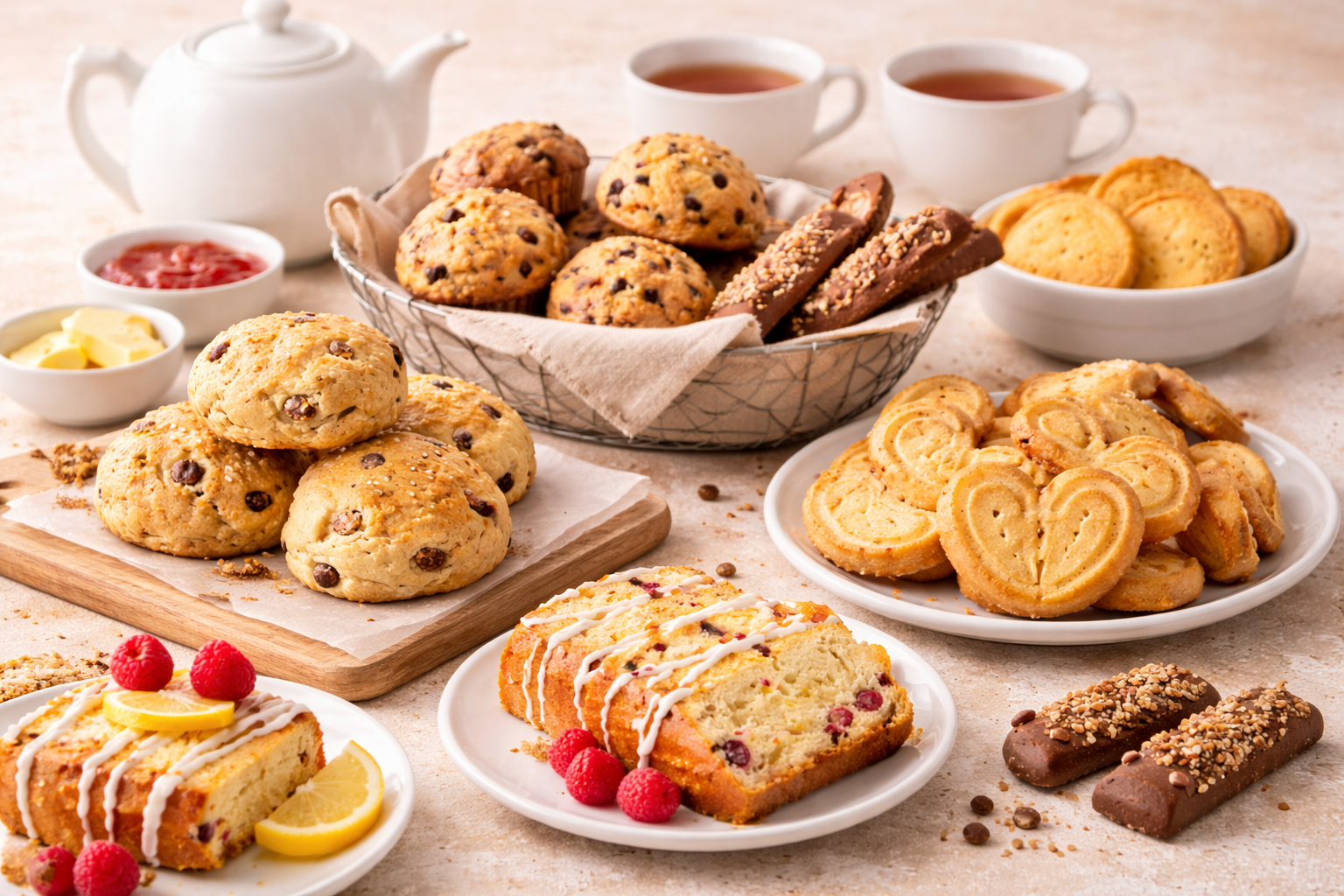 Afternoon tea with baked treats NowNest Bakery Noida