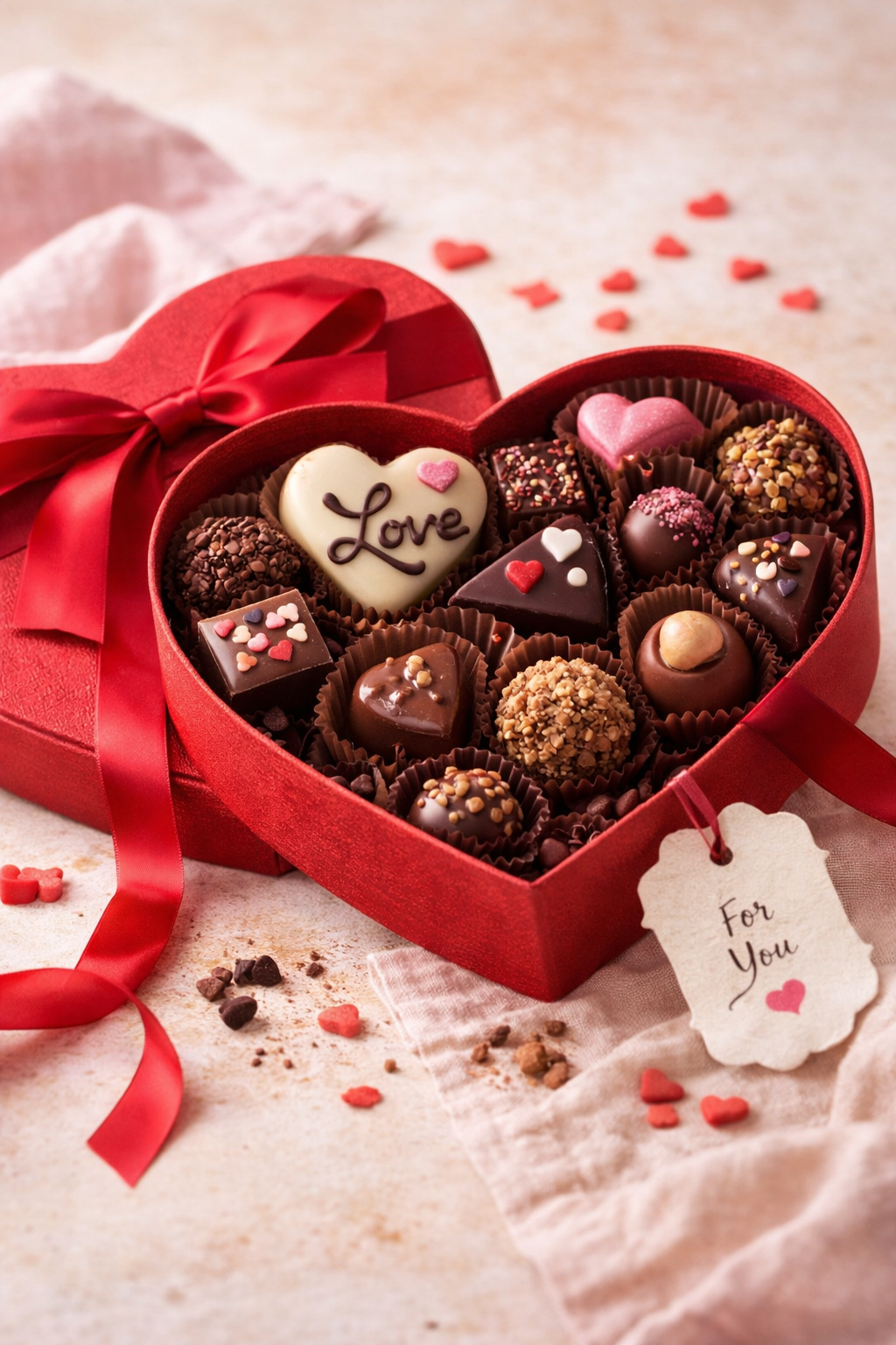 Valentine's Day chocolate heart gift box in noida